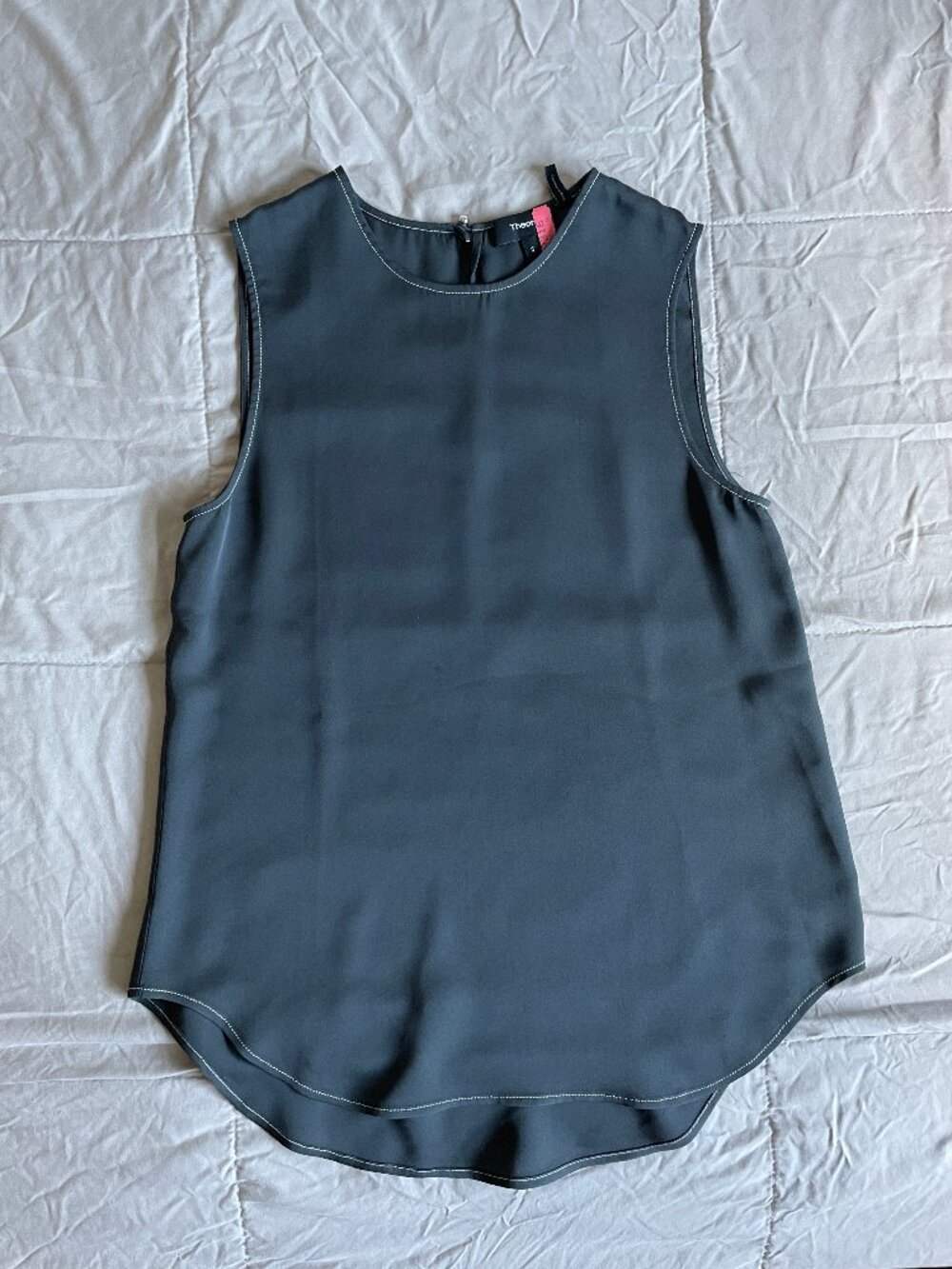Theory Silk Sleeveless Tank Top Shirt Size S